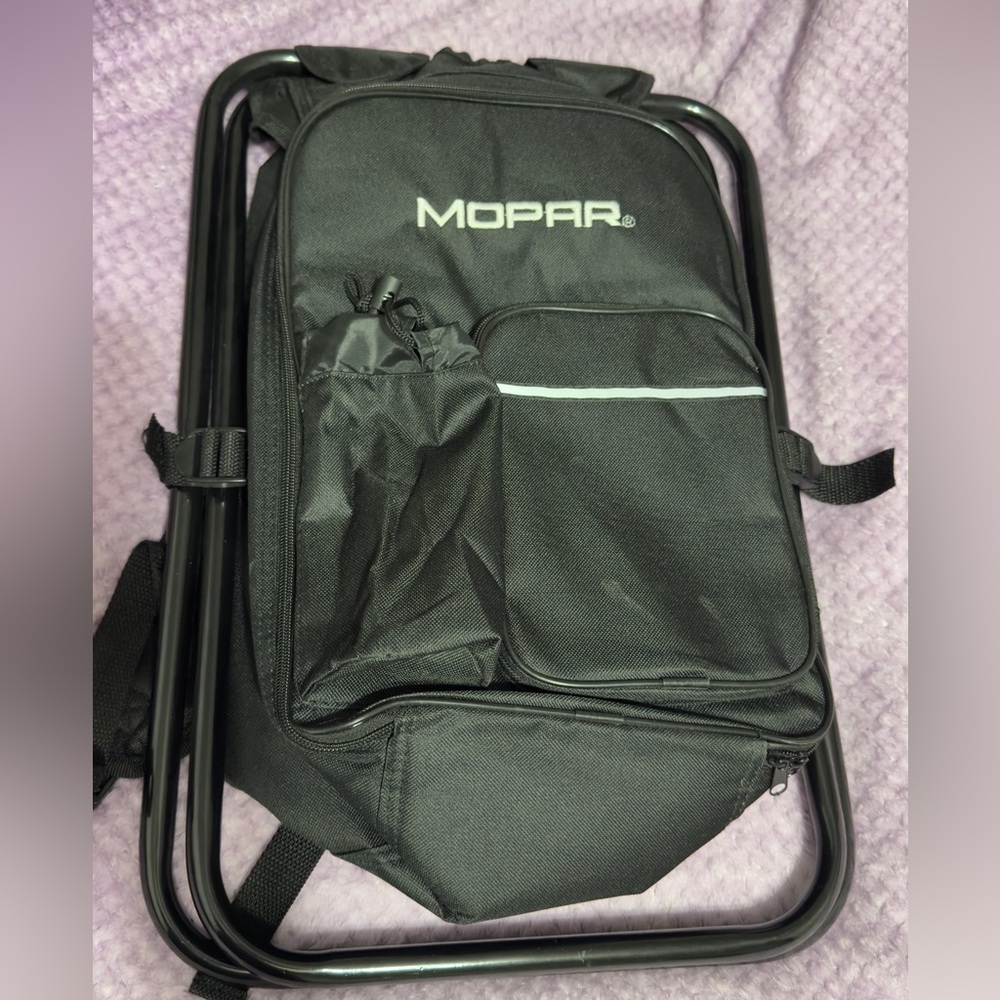 Portable Lightweight Insulated Cooler Backpack / Folding Stool